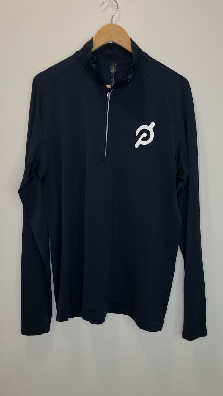 Peloton x Lululemon Metal Vent Tech Zip Pullover Jacket Navy Blue Men's Size XL